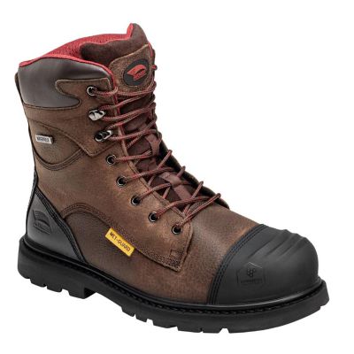 FSIA7556-11W image(0) - Avenger Work Boots Hammer Series - Men's Met Guard 8" Work Boot - Carbon Toe - CN | EH | PR | SR - Brown - Size: 11W