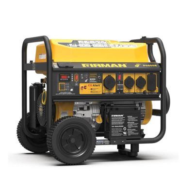 FRGP08008 image(0) - Firman Generator, 8000W/10,000W, Gasoline, Remote Start, 120/240V, w/ Wheel Kit, CO