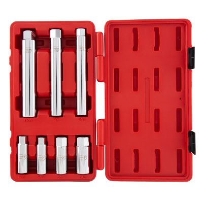 SUN8845 image(0) - Sunex 7 PC 3/8" DR SPARK PLUG SOCKET SET