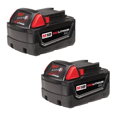 MLW48-11-1822 image(0) - Milwaukee Tool 2-PK OF M18 REDLITH XC3.0 BATT, 3.0-AMP HOUR - 54 WATT/HR BATT