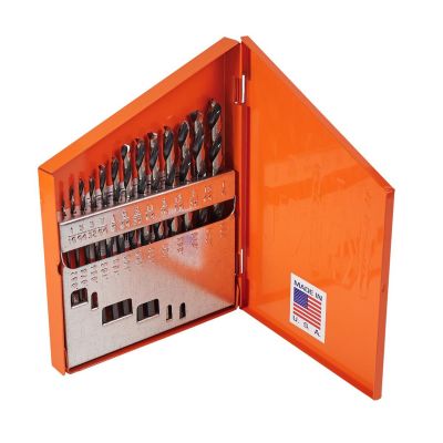 KNK13KK5 image(0) - KnKut KnKut 13 Piece Jobber Length Drill Bit Set 1/16"-1/4" by 64ths