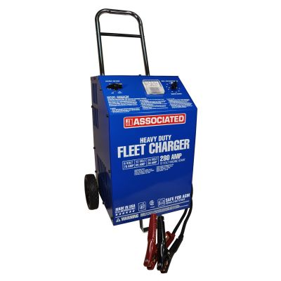 ASO6006AGM image(0) - Associated 6006AGM 6V/12V/24V 70A/65A/30A Heavy Duty Fleet Wheel Battery Charger with 280A Engine Start Safe for AGM