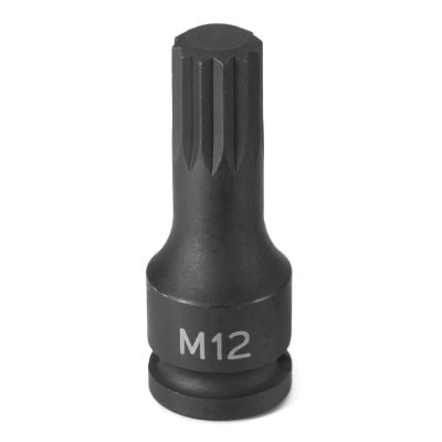 GRE1112S image(0) - Grey Pneumatic SOC M12 3/8D IMP TRPLE SQ MALE BLK