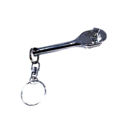 KKN2753PSKR image(0) - Ko-ken USA 1/4 Sq. Dr. Ratchet Handle  20 teeth Short Length 75mm Key Ring