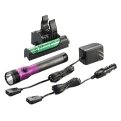 STL75492 image(0) - Streamlight Stinger DS LED HL High Lumen Rechargeable Flashlight with Dual Switches - Purple