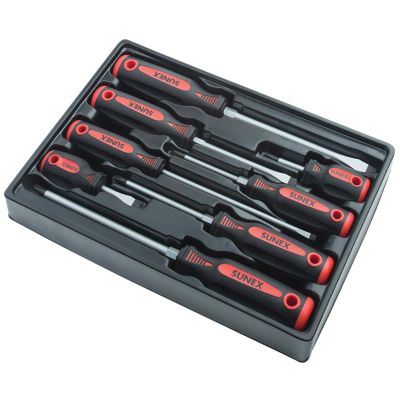 SUN118SS image(0) - Sunex 8-Piece Combination Screwdriver Set