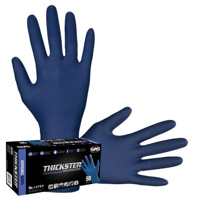 SAS6604-20 image(0) - SAS Safety Box of 50 Thickster PF Latex Disp. Gloves, XL