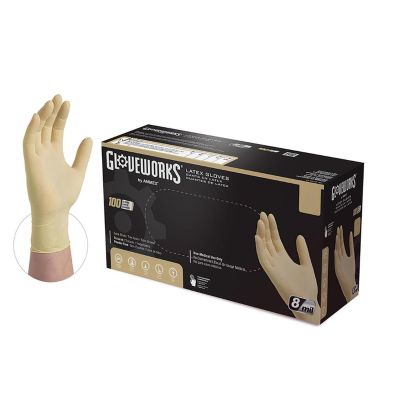 AMXILHD48100 image(0) - Ammex Corporation XL Gloveworks HD P/F Textured Latex Gloves (100 Gloves/Box)