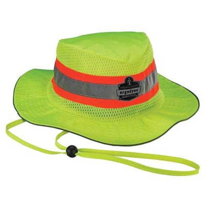 ERG12591 image(0) - Ergodyne 8935CT L/XL Lime Evap. Class Headwear Ranger Hat w/CT