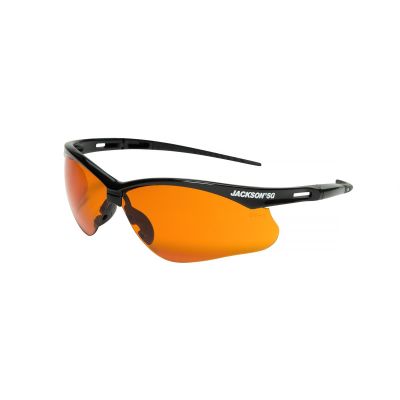 SRW50005 image(0) - Jackson Safety Jackson Safety - Safety Glasses - SG Series - Blue Shield Lens - Black Frame - Hardcoat Anti-Scratch - Outdoor