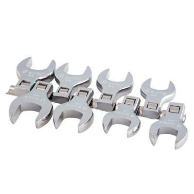 SUN9730A image(0) - Sunex 8 Pc. 1/2" Dr. Jumbo Metric Crowfoot Wrench Set