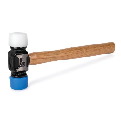 TIT63412 image(0) - Titan 12 Ounce Double Face Rubber Mallet with Hickory Handle