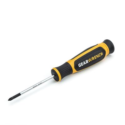 KDT80032H image(0) - GearWrench No. 0 x 60mm Mini Phillips Dual Material Screwdriver