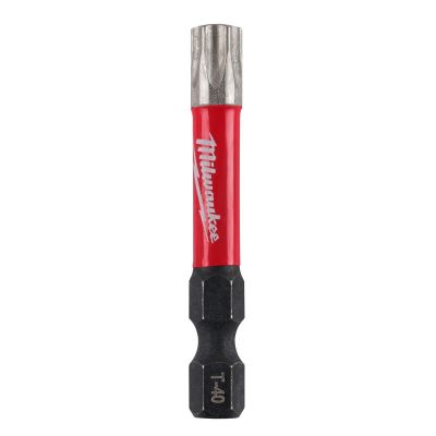 MLW48-32-4188 image(0) - Milwaukee Tool SHOCKWAVE 2" Impact Torx T40 Power Bits (25 Pk)