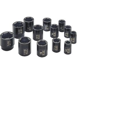 IRTSK4H13N image(0) - Ingersoll Rand 1/2" Drive Hex SAE Impact Socket Set, 13-Piece