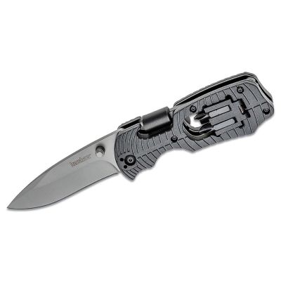 KER1920 image(0) - Kershaw Select Fire Multi-Function Manual Opening Liner Lock Drop Point Blade EDC Folding Pocket Knife - Gray