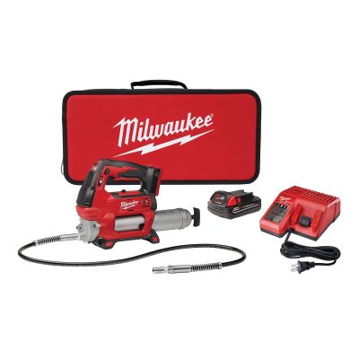 MLW2646-21CT image(0) - Milwaukee Tool M18 Cordless 2-Speed Grease Gun Kit