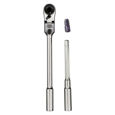 VIMRFB400K image(0) - VIM Tools 3 Piece 1/4 Inch Mini Flex Bit/Socket Ratchet And T-Handle