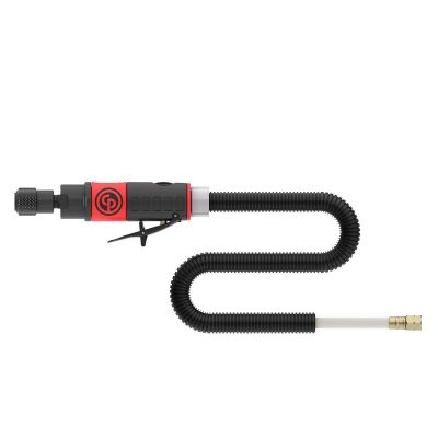 CPT873CK image(0) - Chicago Pneumatic Chicago Pneumatic CP873CK - Low Speed Composite Air Tire Buffer Kit with Quick Change 7/16" Hex Shank Chuck, 0.47 HP / 350 W Air Motor - 3,000 RPM and Rear Exhaust Hose with Noise Reducer.