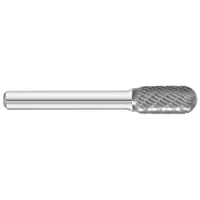 KNKKK14-SC-3 image(0) - KnKut KnKut SC-3 Cylindrical Ball Nose Carbide Burr 3/8" x 3/4" x 2-1/2" OAL with 1/4" Shank