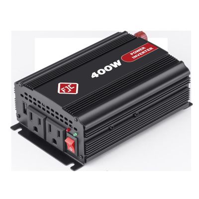 FJC53040 image(0) - FJC 400 Watt High Efficiency DC to AC Power Inverter with Dual Outlets and a USB port