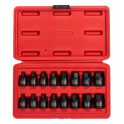 SUN3646 image(0) - Sunex 16-Piece 3/8 in. Drive Stubby Impact