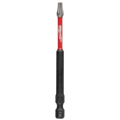 MLW48-32-4395 image(0) - Milwaukee Tool SHOCKWAVE 3-1/2" Impact Torx T20 Power Bits (25 Pk)