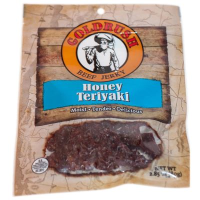 GRJ72132 image(0) - Gold Rush Jerky Honey Teriyaki 2.85 oz. Beef Jerky - 12 Count (3 lbs.)