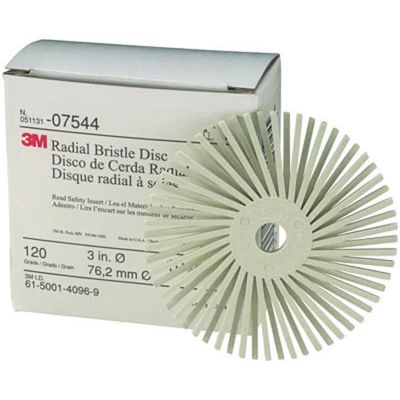 MMM7544 image(0) - 3M DISCS RADIAL BRISTLE 3" 120 GRADE