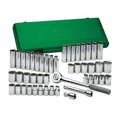 SKT4147 image(0) - S K Hand Tools Socket Set 47 Pc. 1/2Dr 12 Point