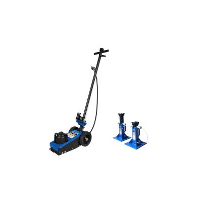 KTI63197KIT1 image(0) - K-Tool International Truck Jack 22 Ton Air/Hydraulic AND Jack Stands 22 Ton Heavy Duty