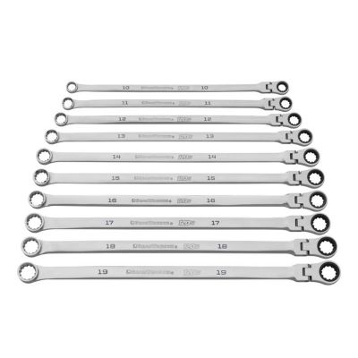 KDT86126 image(0) - GearWrench 10 Piece 120XP Universal Spline XL Flex Head GearBox Ratcheting Metric Wrench Set