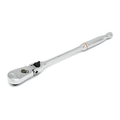 KDT81266T image(0) - GearWrench 3/8 Inch Drive 90-Tooth Locking Flex Head Teardrop Ratchet 11 Inch