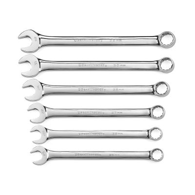 KDT81922 image(0) - GearWrench 6 Piece Metric 12 Point Long Pattern Combination Wrench Set