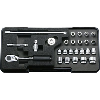 KKNP2285Z image(0) - Ko-ken USA P2285Z 1/4 Sq. Dr. Socket Set Z-series 26 pieces