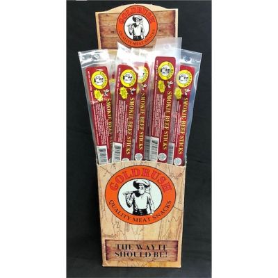 GRJ72278 image(0) - Gold Rush Jerky Honey BBQ 1 oz. Wrapped Beef Sticks - 48 Count (5 lbs.)