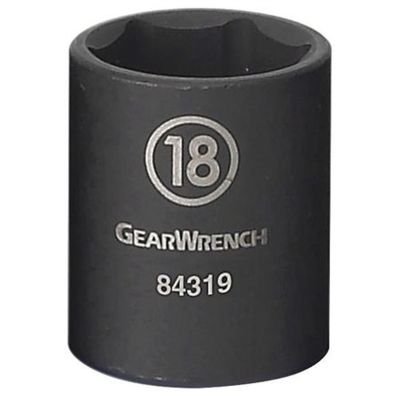 KDT84311N image(0) - GearWrench 3/8 Inch Drive 6 Point Standard Impact Metric Socket 10mm