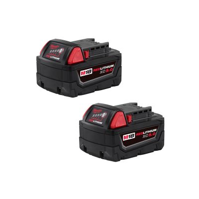 MLW48-11-1852 image(0) - Milwaukee Tool M18 REDLITHIUM XC5.0 Extended Capacity Battery Two Pack