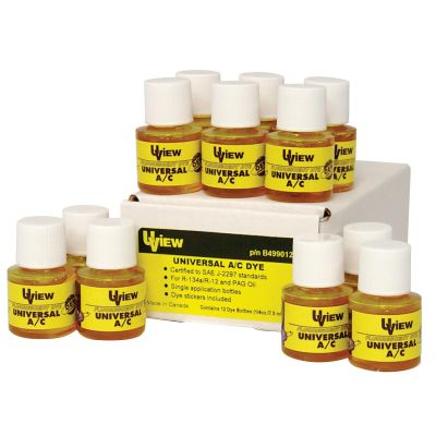 UVUB499012 image(0) - UVIEW UNIVERSAL A/C SYSTEM DYE: (12 X 1/4OZ./7.5ML)