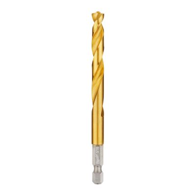 MLW48-89-4617 image(0) - Milwaukee Tool 5/16" SHOCKWAVE RED HELIX Titanium Drill Bit