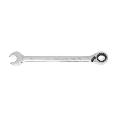 KDT86615 image(0) - GearWrench 15mm 90-Tooth 12 Point Reversible Ratcheting Wrench