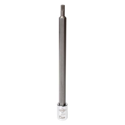 MAY16729 image(0) - Mayhew Mayhew 5 MM Triple Square Long Insert Socket Bit, 1/4-Inch Drive