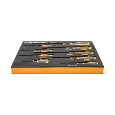 KDTGWMSSCRPH image(1) - GearWrench 9 Piece Phillips Dual Material Screwdriver Set Inch Foam Storage Tray