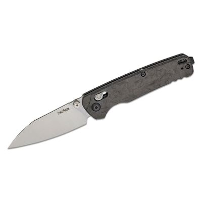 KER6105CF image(0) - Kershaw  Bel Air Manual Open DuraLock MagnaCut Reverse Tanto Blade EDC Folding Pocket Knife - Carbon Fiber