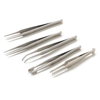 TIT15027 image(0) - Titan 5 pc. 4-3/4 in. Tweezer Set