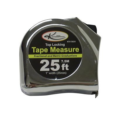 KTI72625 image(0) - K Tool International 1" WIDE 25' SAE/MET TAPE MEASURE