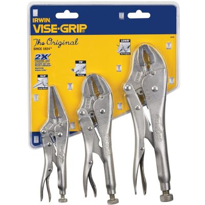 VGP323S image(0) - Vise Grip 323S  3 Pc. Tool Set Contains One Each: 10WRr, 7Rr and 6LNr Locking Tools