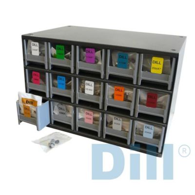 DIL5112A image(0) - Dill Air Controls 5112A TPMS Service Kit Assortment; TPMS Stocked Cabinet