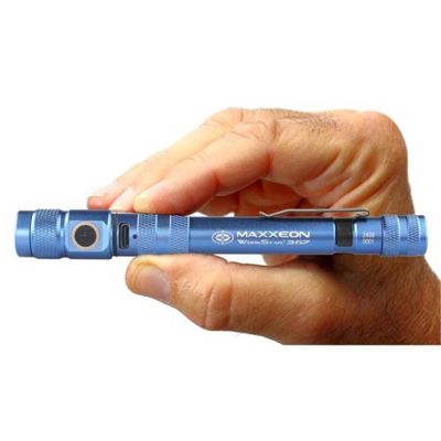 MXN00367 image(0) - Maxxeon WorkStar 367 Rechargeable LED Zoom Penlight/Inspection Light USB-C, Blue