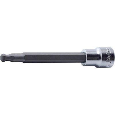 KKN3011M.62-10 image(0) - Ko-ken USA 3011M.62-10 3/8 Sq. Dr. Bit Socket  10mm Ballpoint Hex Length 62mm